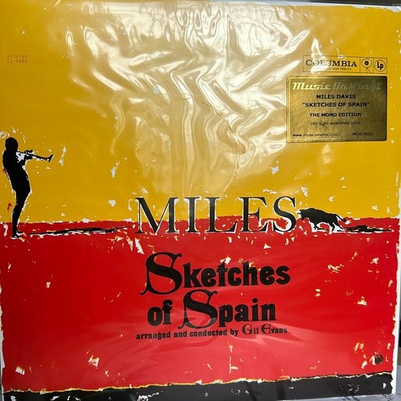 MILES DAVIS - SKETCHES OF SPAIN 180G 1LP YELLOW/RED COLOUR LTD ED VINYL - Picture 1 of 3
